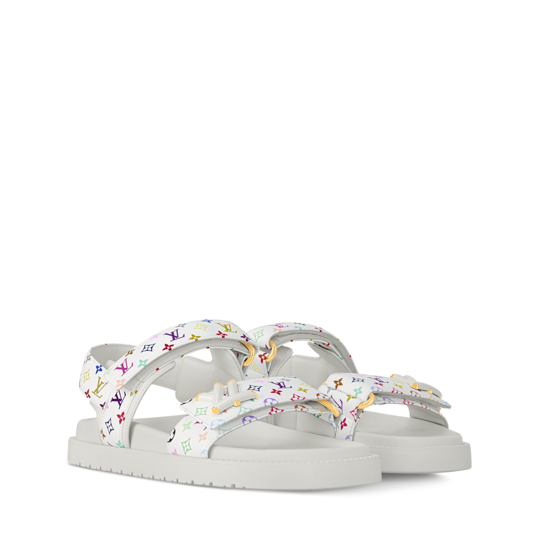 LV x TM Sandália LV Sunset Flat - Sapatos | LOUIS VUITTON ®